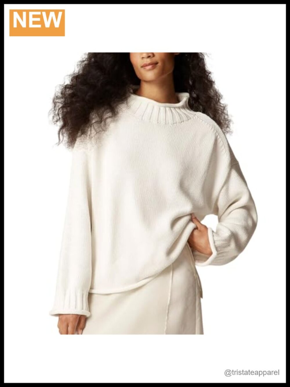 Women's Oversized Roll Neck Sweater Long Sleeve Pullover Fall Casual Knit Top,